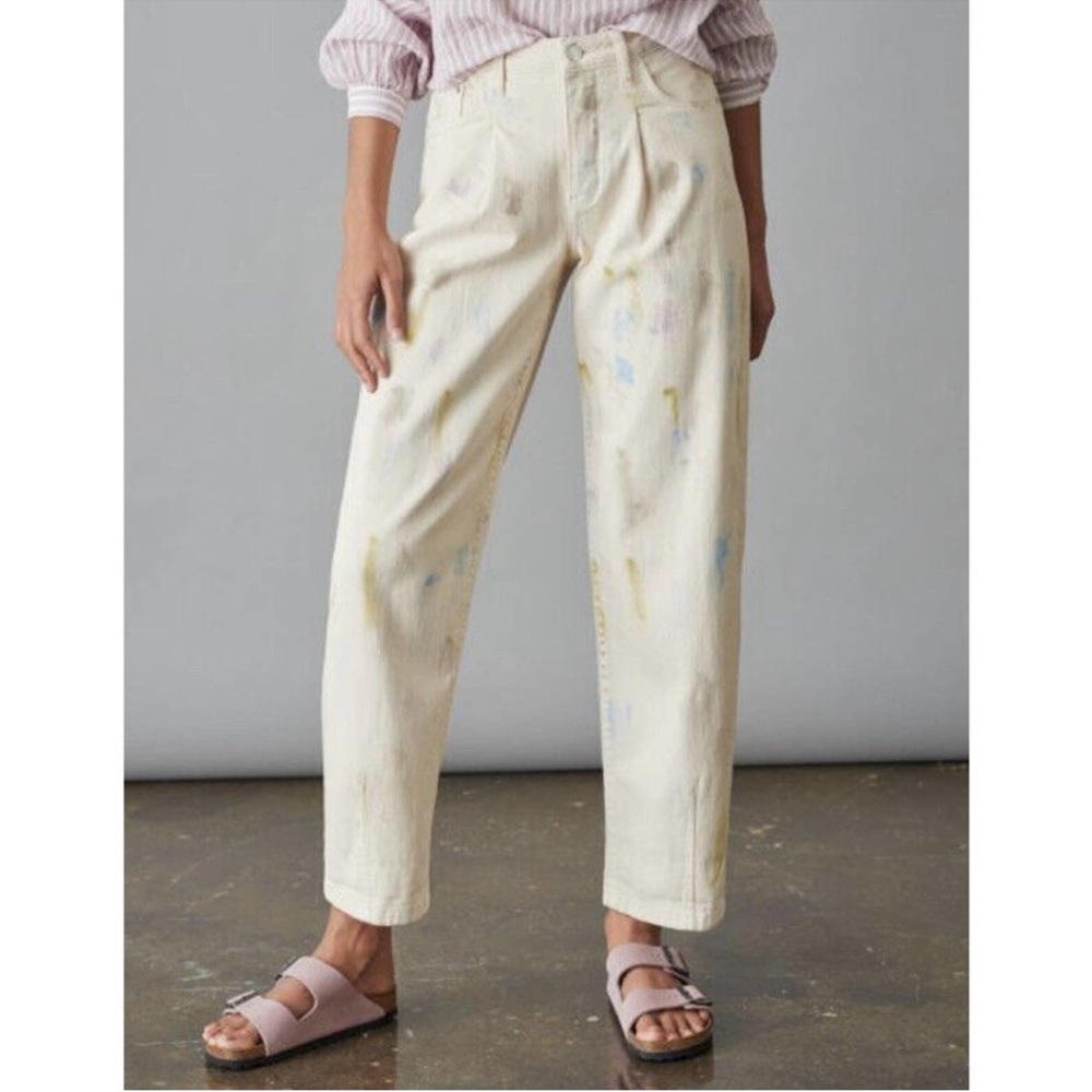 Anthropologie Pilcro and the Letterpress Ivory
Paint Splatter Jeans 29 petite